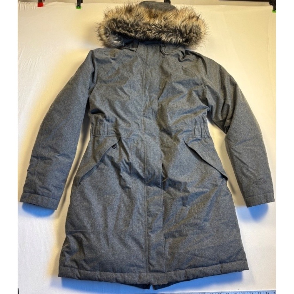 The North Face Women's Arctic Parka Gray M Insulated Hooded Long Coat